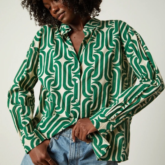 ISO velvet ANNALISE PRINTED TOP - Picture 1 of 1